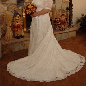 Beaded wedding gown